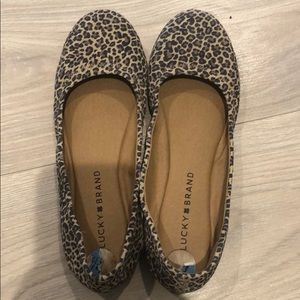 Lucky Brand Leopard flats  6.5